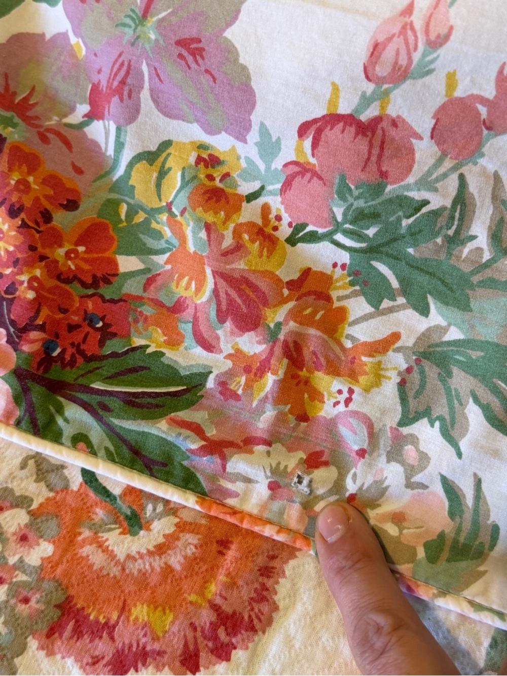 Ralph Lauren South Hampton Coastal Floral King Duvet Cover-Cotton 1990's - Picture 8 of 8